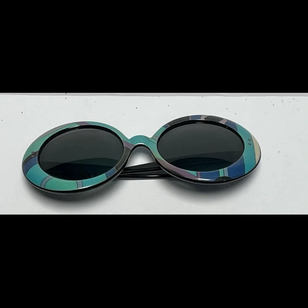 🔥 Vintage Emilio Pucci Sunglasses, 1960's Green Blue Purple/ Vivara Design Chic